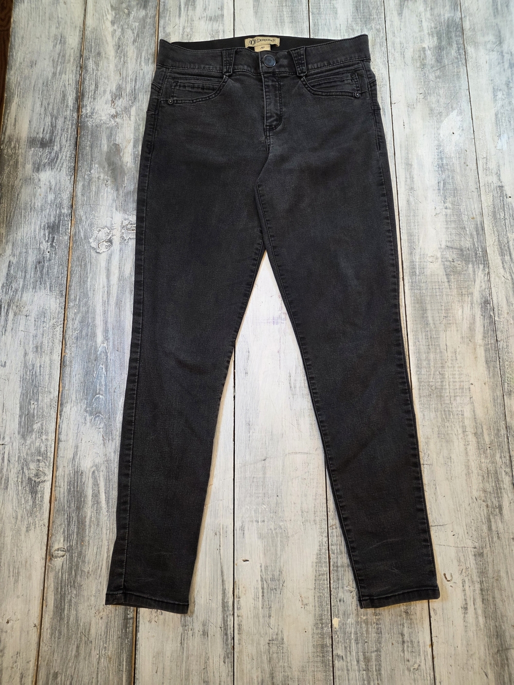Democracy Ab Solution Women's Black High Rise Skinny Jeans sz 10